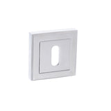 Quality image of STATUS Key Escutcheons on Square Rose - Polished Chrome | Sku. s2esckspc | available from Trade Door Handles.