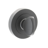 Quality image of STATUS WC Turn and Release on Round Rose - Matt Black | Sku. s2wcrmb | available from Trade Door Handles.