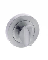 Quality image of STATUS WC Turn and Release on Round Rose - Satin Chrome | Sku. s2wcrsc | available from Trade Door Handles.