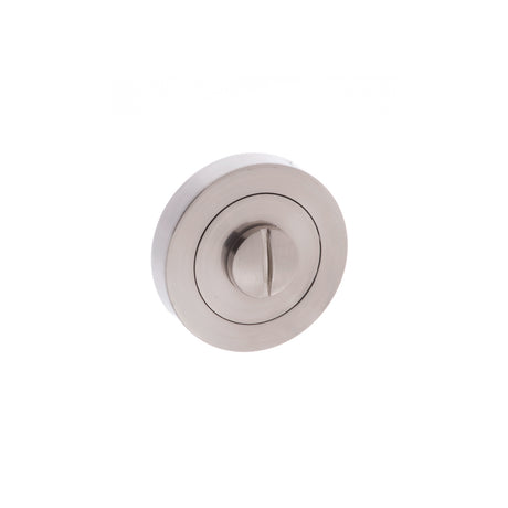 Quality image of STATUS WC Turn and Release on Round Rose - Satin Nickel | Sku. s2wcrsn | available from Trade Door Handles.