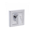 Quality image of STATUS WC Turn and Release on Square Rose - Polished Chrome | Sku. s2wcspc | available from Trade Door Handles.