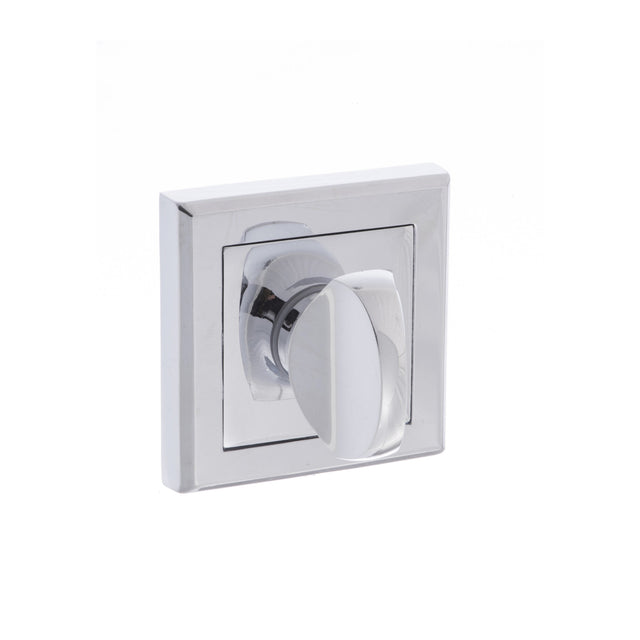 Quality image of STATUS WC Turn and Release on Square Rose - Polished Chrome | Sku. s2wcspc | available from Trade Door Handles.
