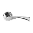 Quality image of STATUS Colorado Lever Door Handle on Round Rose - Polished Chrome | Sku. s34rpc | available from Trade Door Handles.