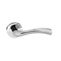 Quality image of STATUS Texas Lever Door Handle on Round Rose - Polished Chrome | Sku. s35rpc | available from Trade Door Handles.
