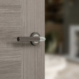 Quality image of STATUS Tennessee Door Handle Pack (Latch Set - 3" CE Latch, 3" Fire Rated Hinges x3) - Black Nickel/Polished Chrome | Sku. adps37rbnpc2 | available from Trade Door Handles.