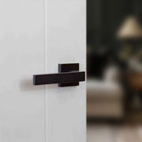 Quality image of STATUS Montana Door Handle Pack (Latch Set - 3" CE Latch, 4" Slim Knuckle Hinges x2) - Matt Black | Sku. adps40smb6 | available from Trade Door Handles.