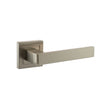 Quality image of STATUS Montana Lever Door Handle on S4 Square Rose - Satin Nickel | Sku. s40ssn | available from Trade Door Handles.