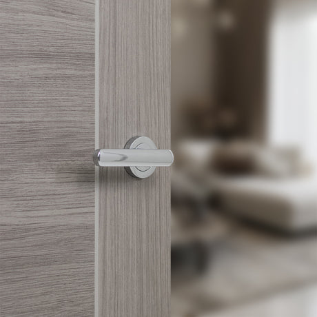 Quality image of STATUS Carolina Door Handle Pack (Latch Set - 2.5" CE Latch, 3" Fire Rated Hinges x3) - Polished Chrome | Sku. adps42rpc1 | available from Trade Door Handles.