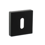 Quality image of STATUS Key Escutcheons on S4 Square Rose - Matt Black | Sku. s4escksmb | available from Trade Door Handles.
