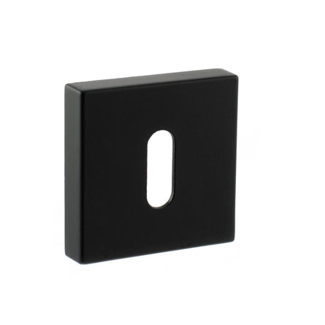 Quality image of STATUS Key Escutcheons on S4 Square Rose - Matt Black | Sku. s4escksmb | available from Trade Door Handles.