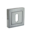 Quality image of STATUS Key Escutcheons on S4 Square Rose - Satin Chrome | Sku. s4esckssc | available from Trade Door Handles.