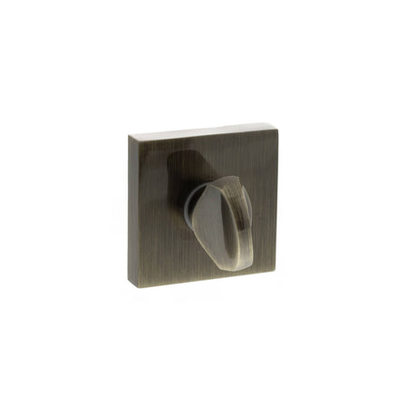 Quality image of STATUS WC Turn and Release on S4 Square Rose - Antique Brass | Sku. s4wcsab | available from Trade Door Handles.