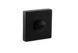 Quality image of STATUS WC Turn and Release on S4 Square Rose - Matt Black | Sku. s4wcsmb | available from Trade Door Handles.
