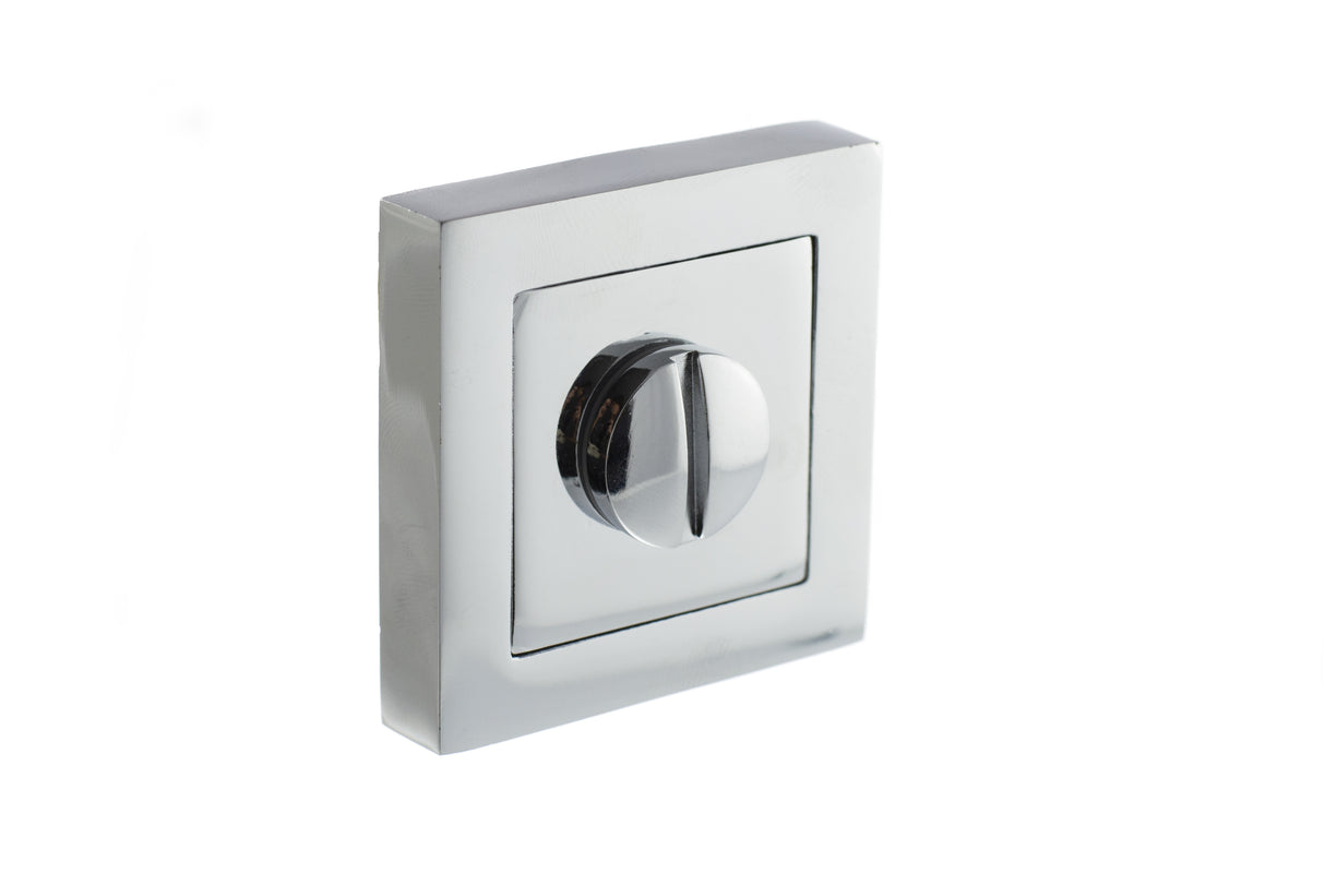 Quality image of STATUS WC Turn and Release on S4 Square Rose - Polished Chrome | Sku. s4wcspc | available from Trade Door Handles.