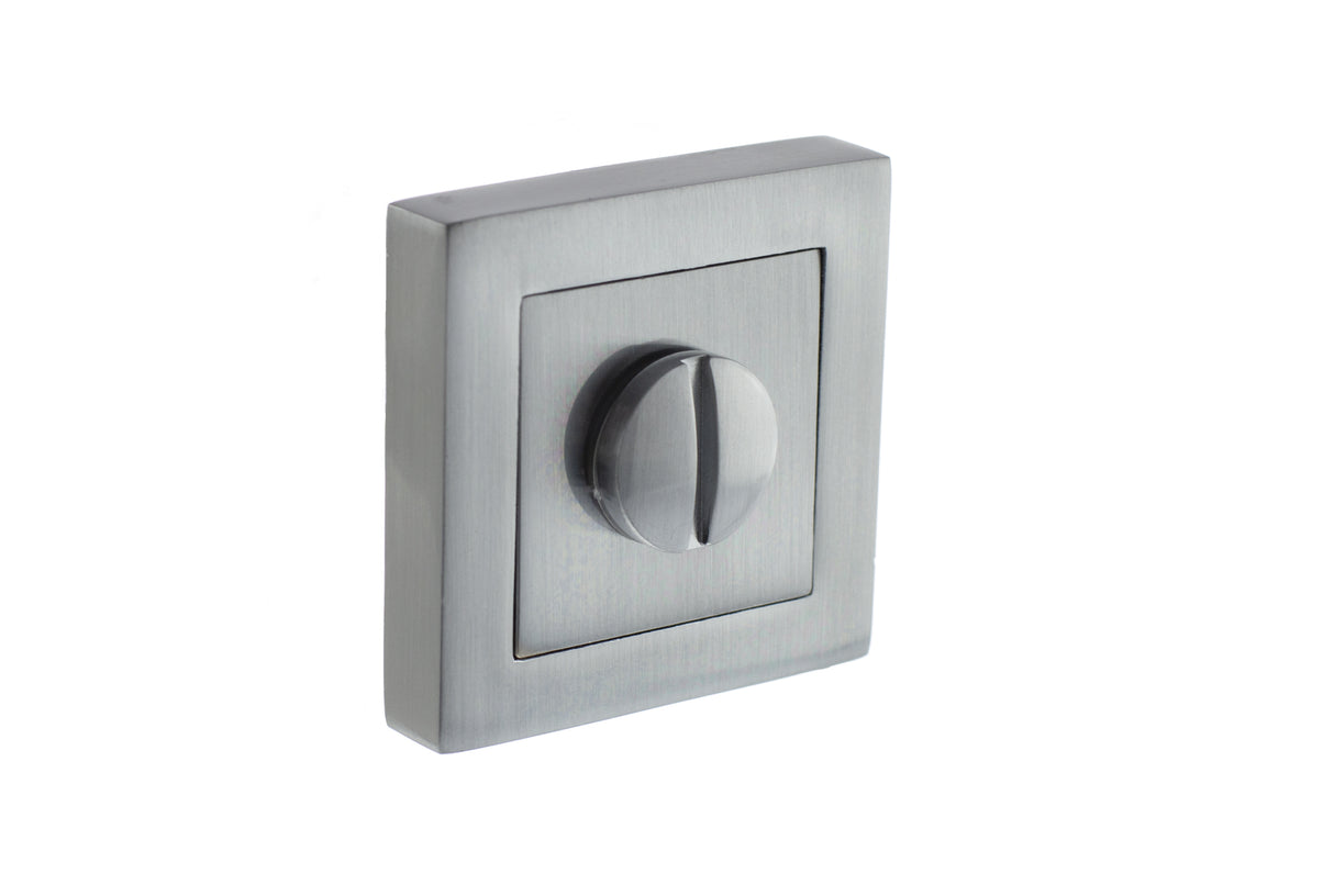 Quality image of STATUS WC Turn and Release on S4 Square Rose - Satin Chrome | Sku. s4wcssc | available from Trade Door Handles.