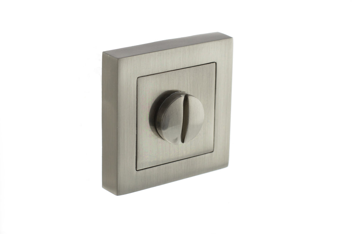 Quality image of STATUS WC Turn and Release on S4 Square Rose - Satin Nickel | Sku. s4wcssn | available from Trade Door Handles.