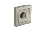 Quality image of STATUS WC Turn and Release on S4 Square Rose - Satin Nickel | Sku. s4wcssn | available from Trade Door Handles.
