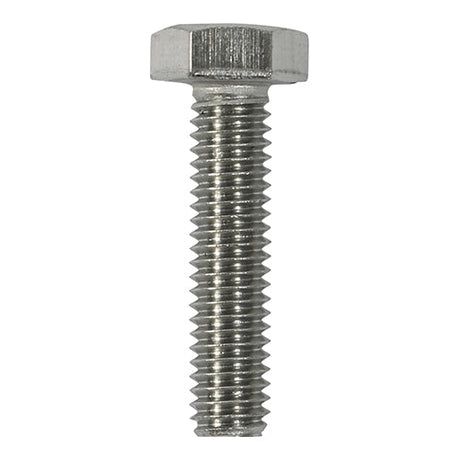 This is an image of Timco - Hex Set Screws - A2 Stainless Steel M8 x 60mm - (5 PCS Bag) S860SSX