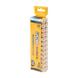 This is an image of Timco - JCB Ultra Alkaline Batteries Trade Pack AA (24 Pieces Pack) S8807