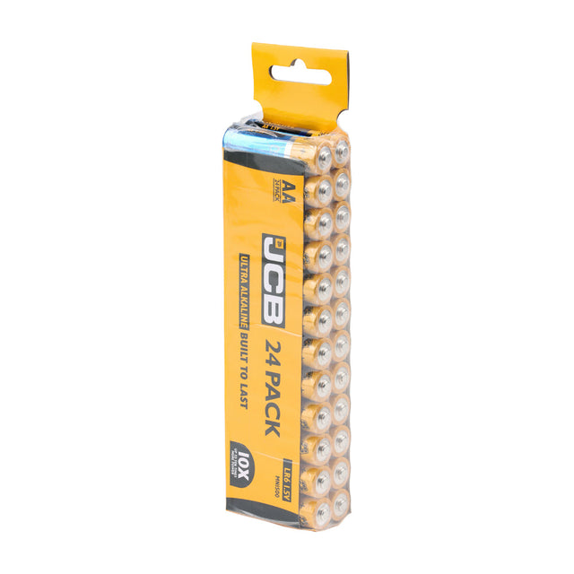 This is an image of Timco - JCB Ultra Alkaline Batteries Trade Pack AA (24 Pieces Pack) S8807
