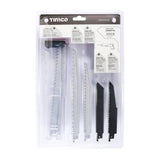 This is an image of Timco - Reciprocating Saw Blade Mixed Set - Wood & Metal Cutting - High Carbon Steel & Bi-Metal Mixed (10 Pieces Blister Pack) SABSET10