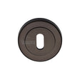 High quality image of the Sorrento Keyhole Escutcheon Matt Bronze on Zinc finish | Sku. SC-0191-MBZ | available to order from Trade Door Handles.