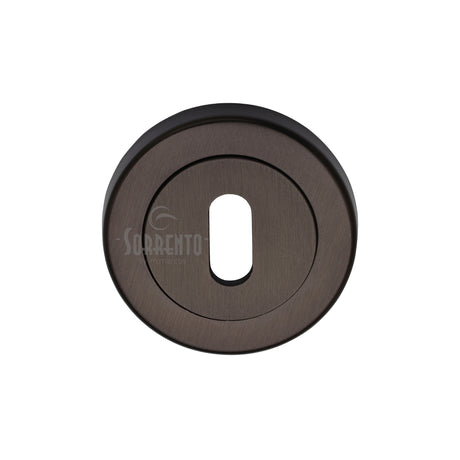 High quality image of the Sorrento Keyhole Escutcheon Matt Bronze on Zinc finish | Sku. SC-0191-MBZ | available to order from Trade Door Handles.