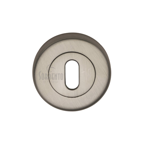 High quality image of the Sorrento Keyhole Escutcheon Satin Nickel on Zinc finish | Sku. SC-0191-SNZ | available to order from Trade Door Handles.