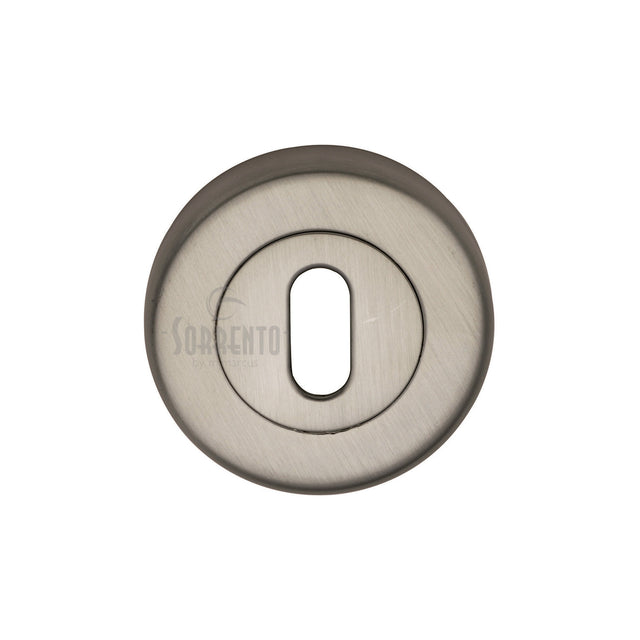 High quality image of the Sorrento Keyhole Escutcheon Satin Nickel on Zinc finish | Sku. SC-0191-SNZ | available to order from Trade Door Handles.