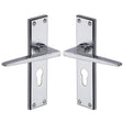High quality image of the Sorrento Door Handle for Euro Profile Plate Swift Design Apollo Finish
 | Sku. sc-3448-ap | Discounted prices available from Trade Door Handles