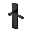High quality image of the Sorrento Door Handle Lever Latch Luca Design Matt Black finish | Sku. SC-410-BLK | available to order from Trade Door Handles.