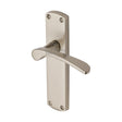 High quality image of the Sorrento Door Handle Lever Latch Luca Design Satin Nickel on Zinc finish | Sku. SC-410-SNZ | available to order from Trade Door Handles.