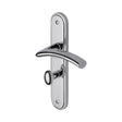 High quality image of the Sorrento Door Handle for Bathroom Tosca Design Polished Chrome Finish | Sku. sc-4330-pc | Discounted prices available from Trade Door Handles