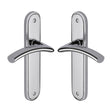 High quality image of the Sorrento Door Handle Lever Latch Tosca Design Polished Chrome Finish | Sku. sc-4360-pc | Discounted prices available from Trade Door Handles