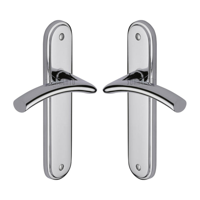 High quality image of the Sorrento Door Handle Lever Latch Tosca Design Polished Chrome Finish | Sku. sc-4360-pc | Discounted prices available from Trade Door Handles