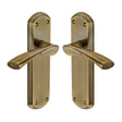 High quality image of the Sorrento Door Handle Lever Latch Atlanta Design Antique on Zinc finish | Sku. SC-7610-AZ | available to order from Trade Door Handles.