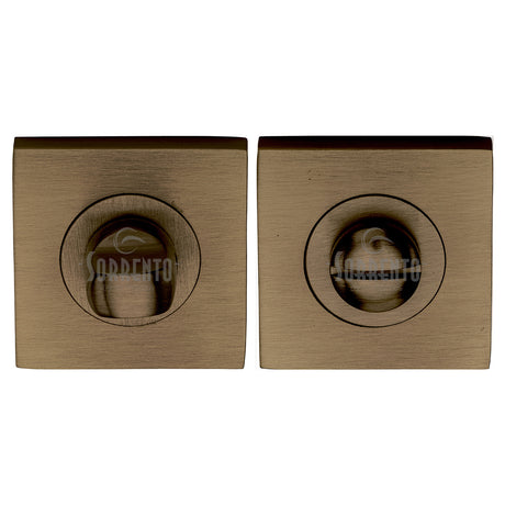 High quality image of the Sorrento Square Thumbturn &amp; Emergency Release Antique on Zinc Finish
 | Sku. sc-sq0195-az | Discounted prices available from Trade Door Handles