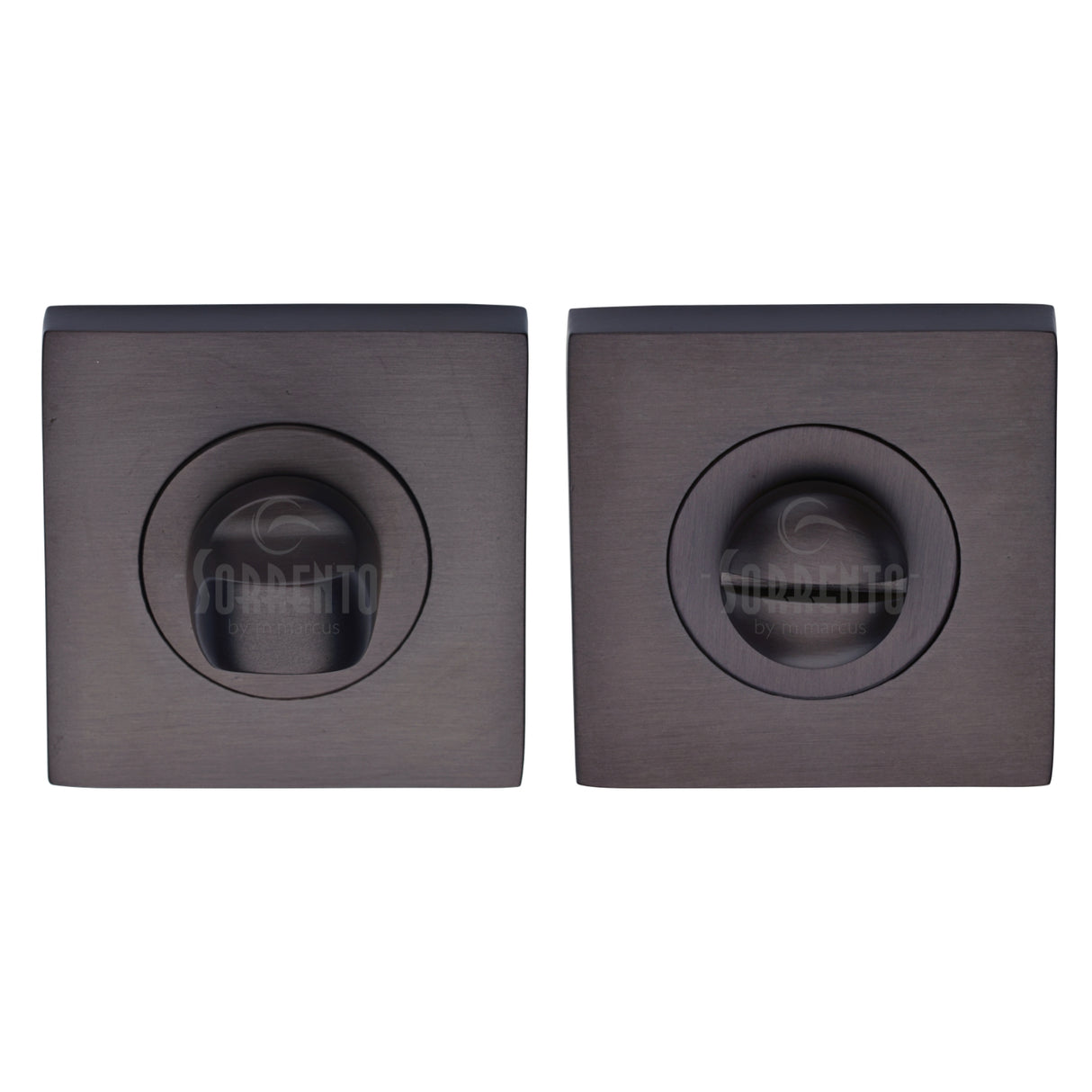 High quality image of the Sorrento Square Thumbturn &amp; Emergency Release Matt Bronze on Zinc Finish
 | Sku. sc-sq0195-mbz | Discounted prices available from Trade Door Handles