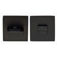 High quality image of the Sorrento Thumbturn & Emergency Release on Concealed Square Plate Matt Black Finish | Sku. SC-SQ4035-BLK | available to order from Trade Door Handles.