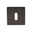 High quality image of the Sorrento Concealed Square Keyhole Escutcheon Matt Bronze on Zinc finish | Sku. SC-SQ5002-MBZ | available to order from Trade Door Handles.