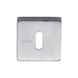 High quality image of Sorrento - Concealed Square Keyhole Escutcheon Satin Chrome Finish | Sku. sc-sq5002-sc | Trade Door Handles, Kendal.