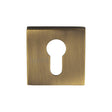 High quality image of the Sorrento Concealed Square Euro Escutcheon Antique on Zinc finish | Sku. SC-SQ5004-AZ | available to order from Trade Door Handles.
