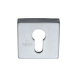 High quality image of Sorrento - Concealed Square Euro Escutcheon Satin Chrome Finish | Sku. sc-sq5004-sc | Trade Door Handles, Kendal.