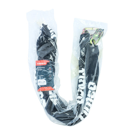 This is an image of Timco - Hex Steel Security Chain 8mm x 1.5m (1 Each Bag) SC1500