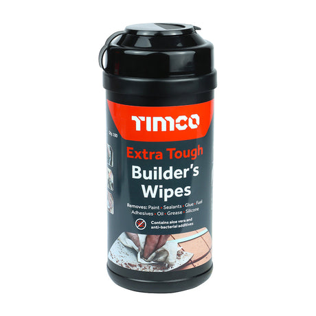 This is an image of Timco - Extra Tough Builders Wipes 100 Wipes SCRUB