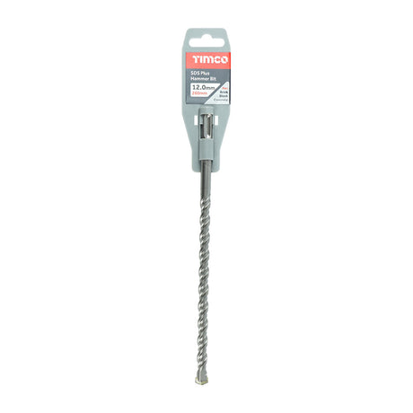 This is an image of Timco - SDS Plus Hammer Bit 12.0 x 260 (1 Each Clip) SDS12260