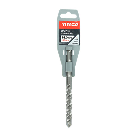 This is an image of Timco - SDS Plus Hammer Bit 14.0 x 160 (1 Each Clip) SDS14160