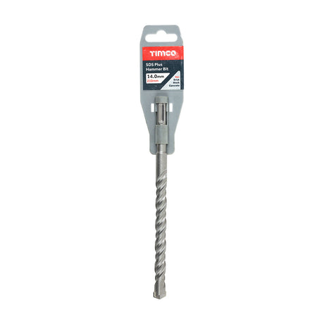 This is an image of Timco - SDS Plus Hammer Bit 14.0 x 210 (1 Each Clip) SDS14210