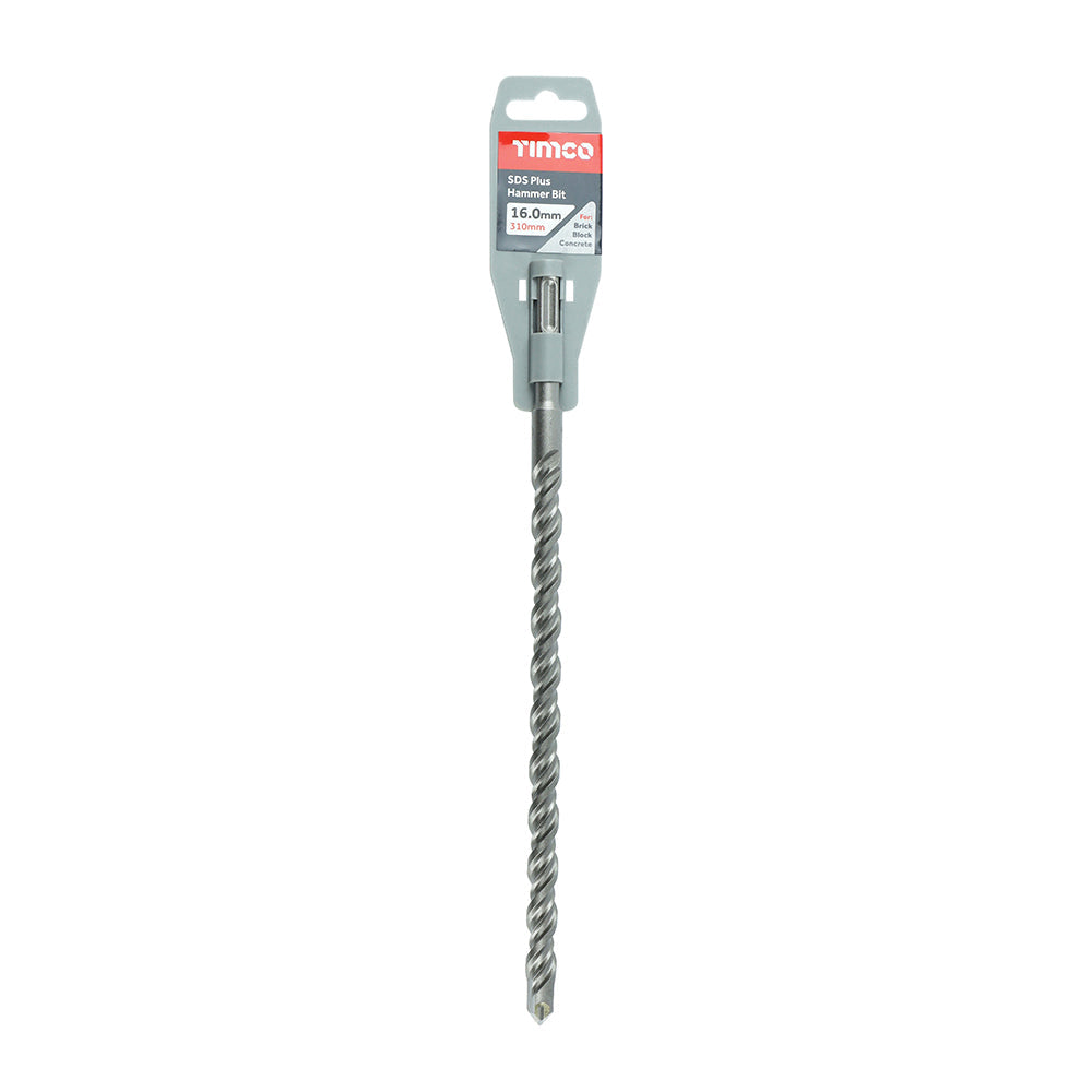 This is an image of Timco - SDS Plus Hammer Bit 16.0 x 310 (1 Each Clip) SDS16310