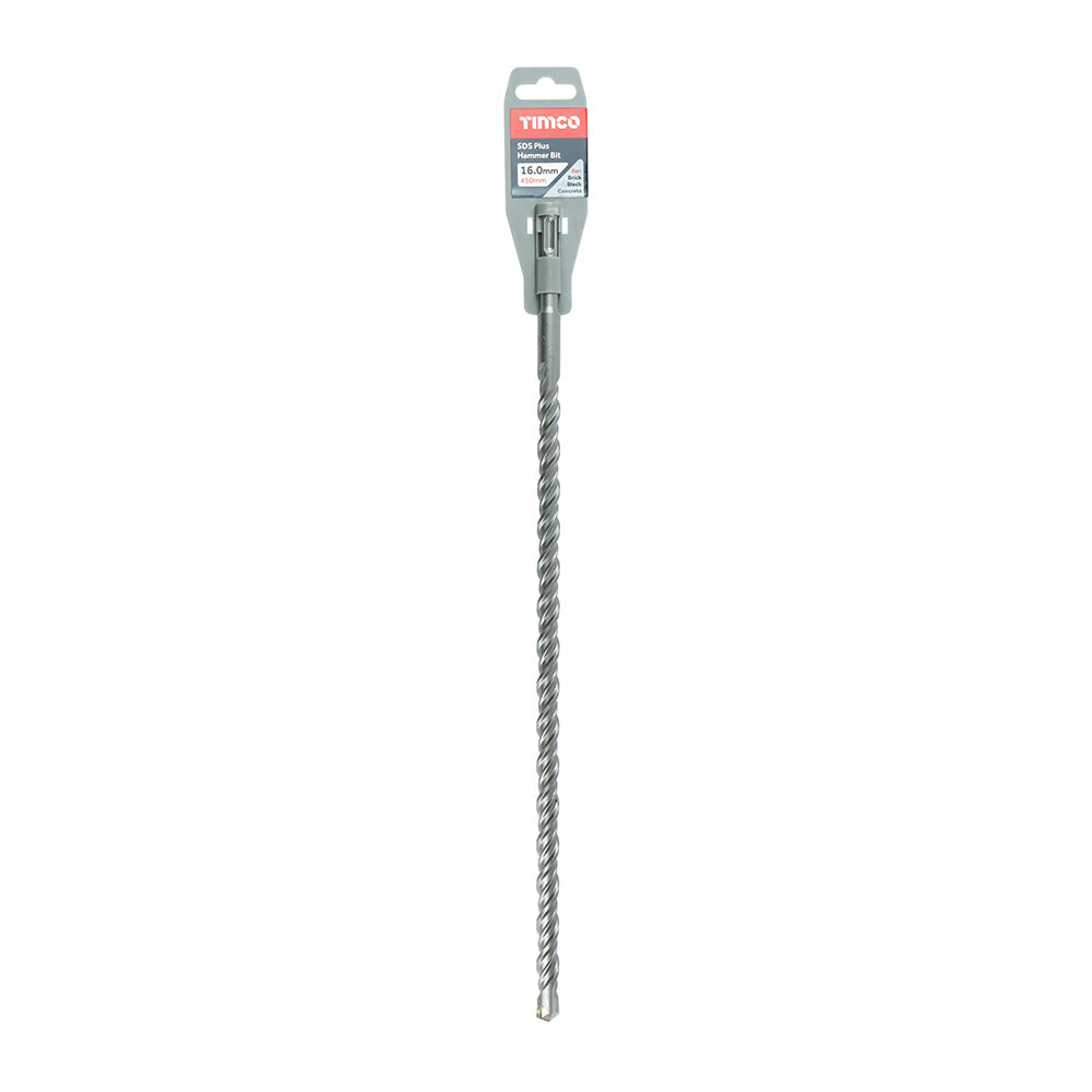 This is an image of Timco - SDS Plus Hammer Bit 16.0 x 450 (1 Each Clip) SDS16450